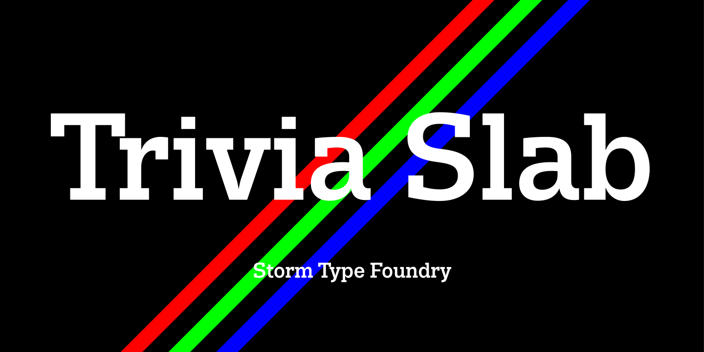 폰트 Trivia Slab